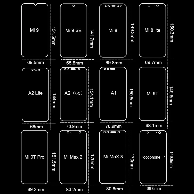 3 шт. закаленное стекло для xiaomi mi 9 8 a1 a2 lite 9se a3 9t pro play защитное стекло xio mi pocophone f1 Защитная пленка для экрана