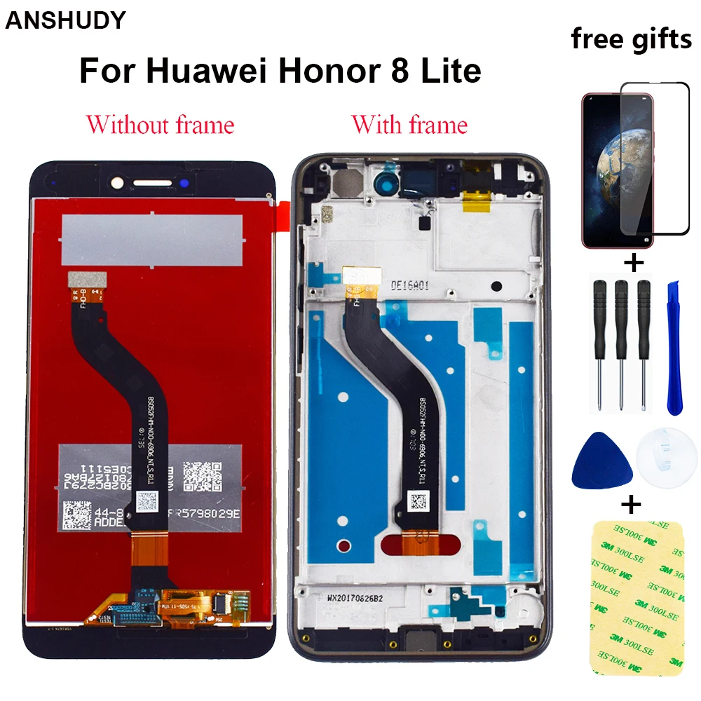 ЖК дисплей для huawei Honor 8 Lite PRA TL10 LX1 LX5 экран кодирующий преобразователь сенсорного