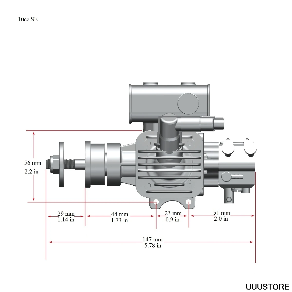 Бензиновый двигатель RCGF Stinger 10CC SE 2 цикла поршневое значение поддержка типа 1306 1406