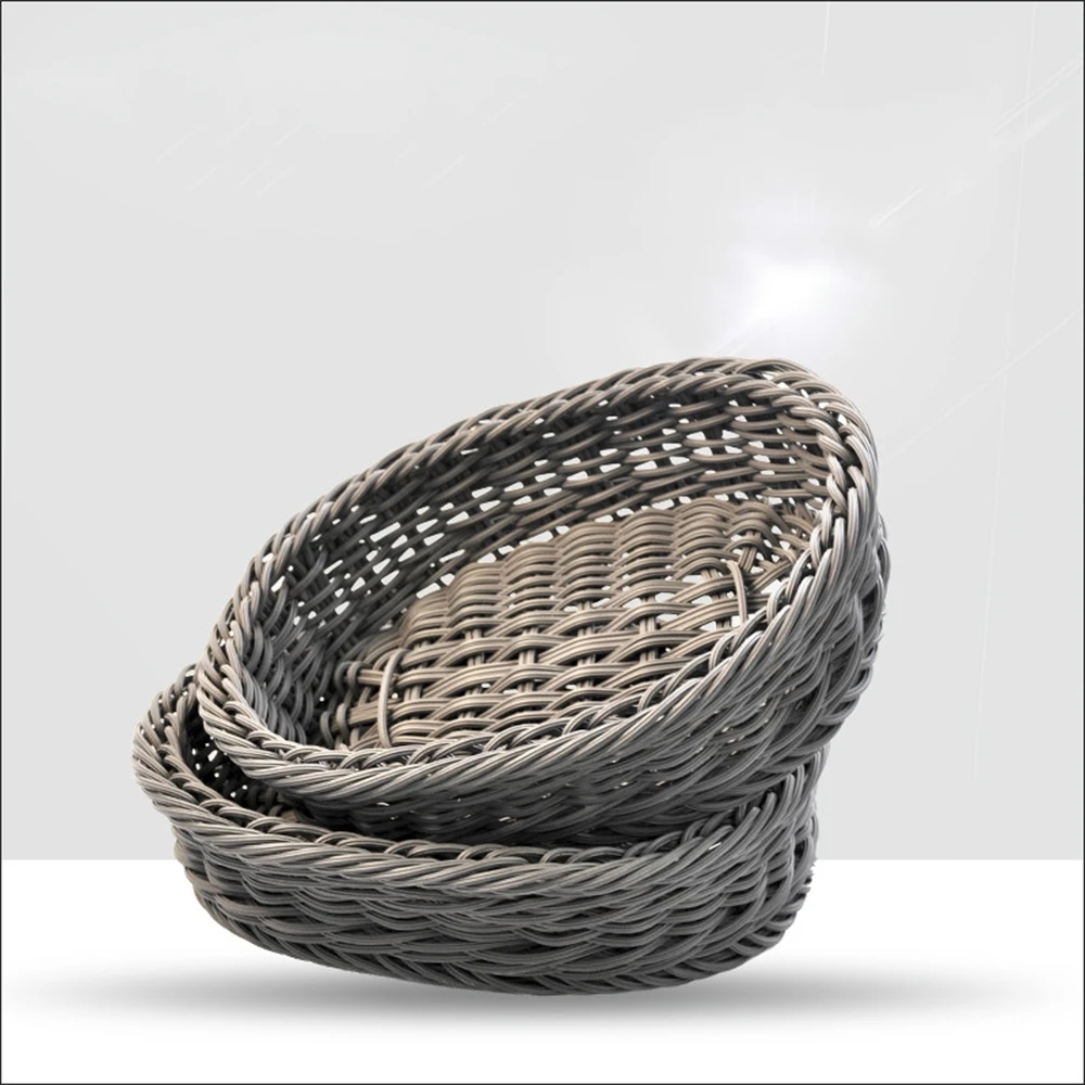 Корзина для фруктов и овощей стеллаж супермаркета ротанговая корзина круглая