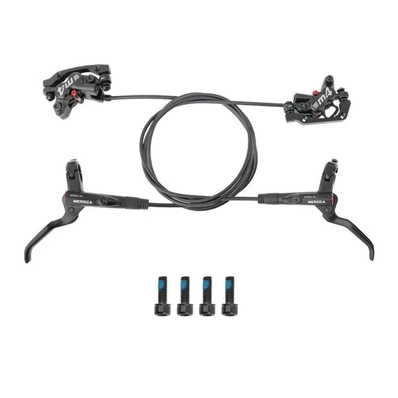 

M4 Four-piston Oil Brake Oil Disc Mountain Bike Hydraulic Disc Brake Brake Black Color