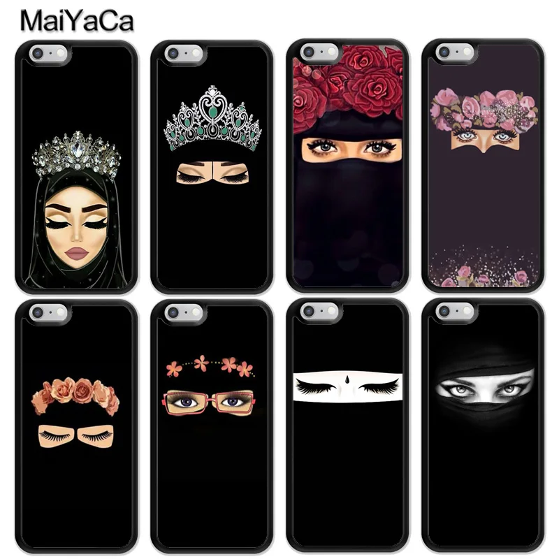 Чехол Niqab для телефона с изображением арабской женщины лица глаз iPhone 13 12 Pro Max mini 11