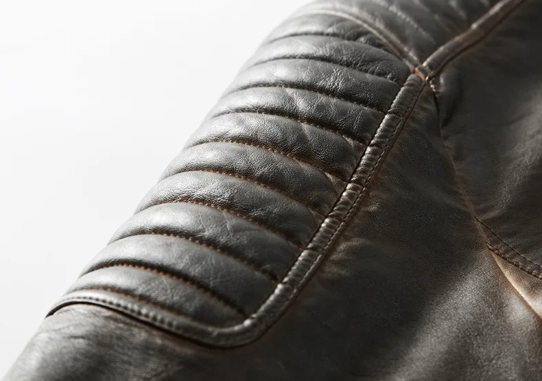 

Chaqueta de cuero sintético para hombre, abrigo de piel sintética de alta calidad para motocicleta, moda informal, 2020