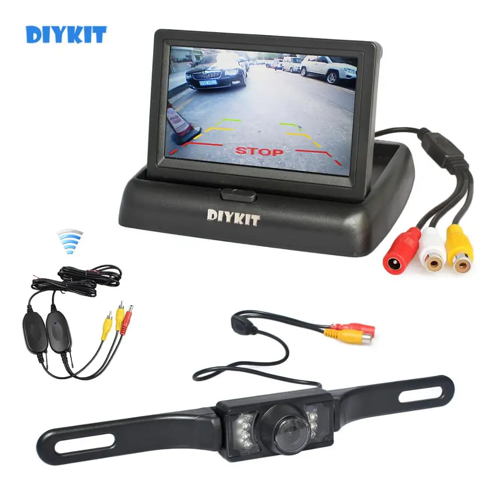 Камера заднего вида 4 3 дюйма с ЖК дисплеем|car reverse camera kit|rear view camerarear parking |