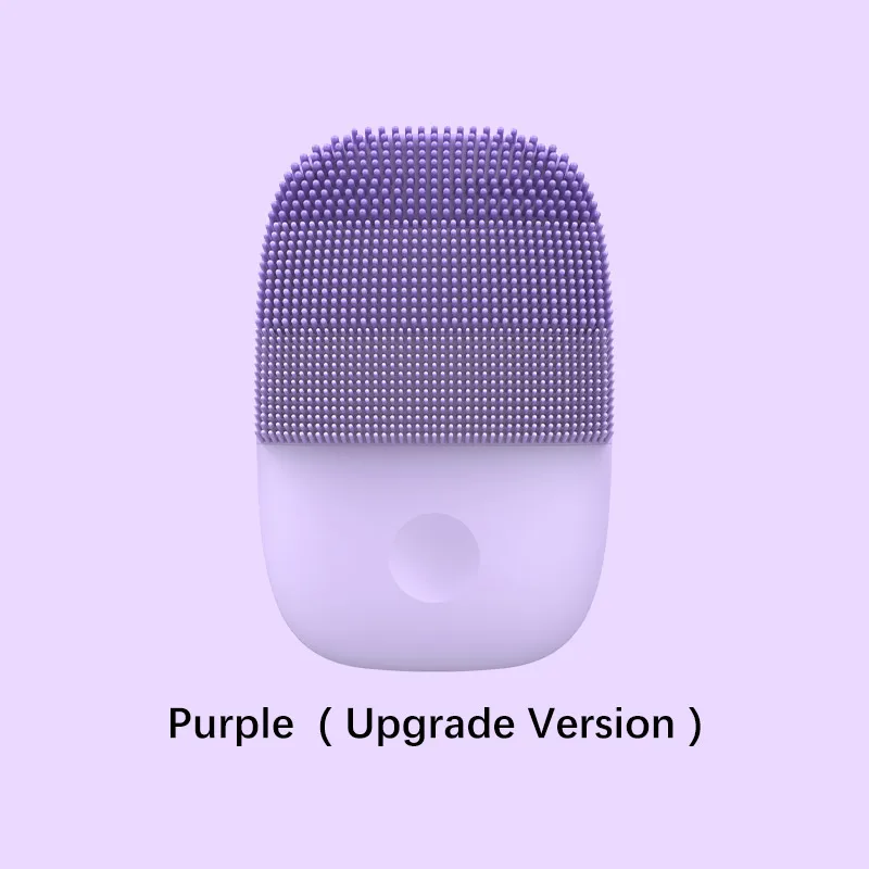 Purple Обновленная версия InFace Очищающая щетка для лица электрическая звуковая Глубокая чистка кистей IPX7 водонепроницаемый 5 режимов очистки - Цвет: Purple