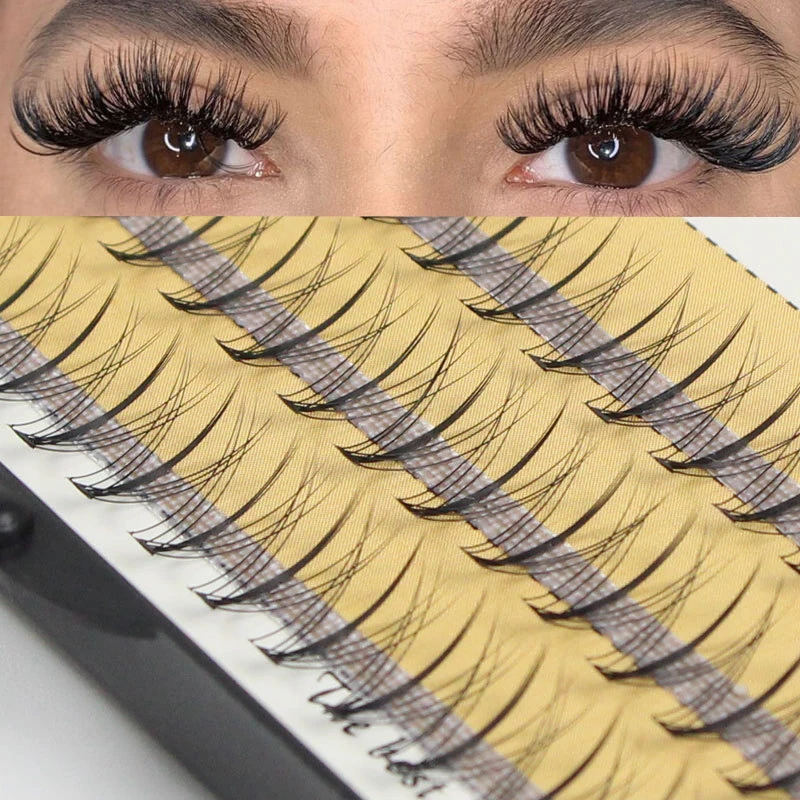 60 шт. привитые накладные ресницы естественные толстые и реалистичные