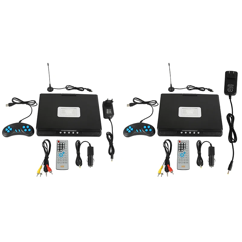 

9.8 Inch Portable Car DVD Player Home HD Rotatable VCD CD MP3 HD DVD Player with Gamepad