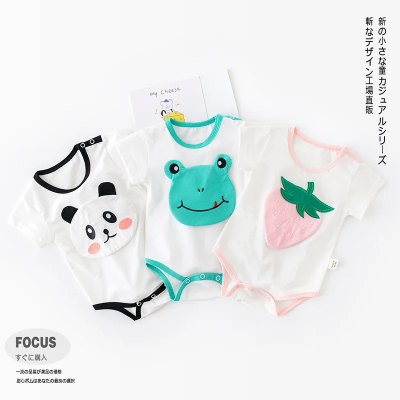 

Детские летние комбинезоны с коротким рукавом, на возраст 6-24 месяца