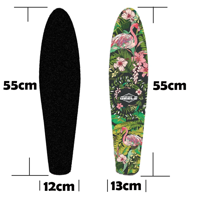 55 см скейтборд наждачная бумага лента для рукояток скейтборда мини Круизер