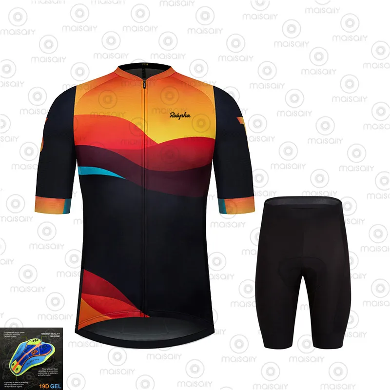 Ralvpha велосипедная одежда 2020 Pro Team Ropa Ciclismo Hombre с коротким рукавом велосипедный