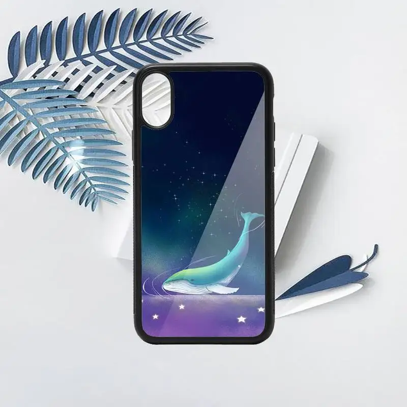 

Ocean World whale cute cartoon animal Phone Case PC for iPhone 11 12 pro XS MAX 8 7 6 6S Plus X 5S SE 2020 XR