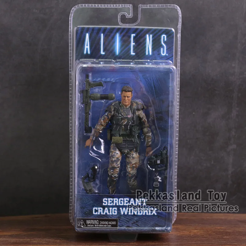 Инопланетянин NECA изоляции XENMOMRPH / Воин/сержант Крэг Windrix ПВХ движущаяся фигурка