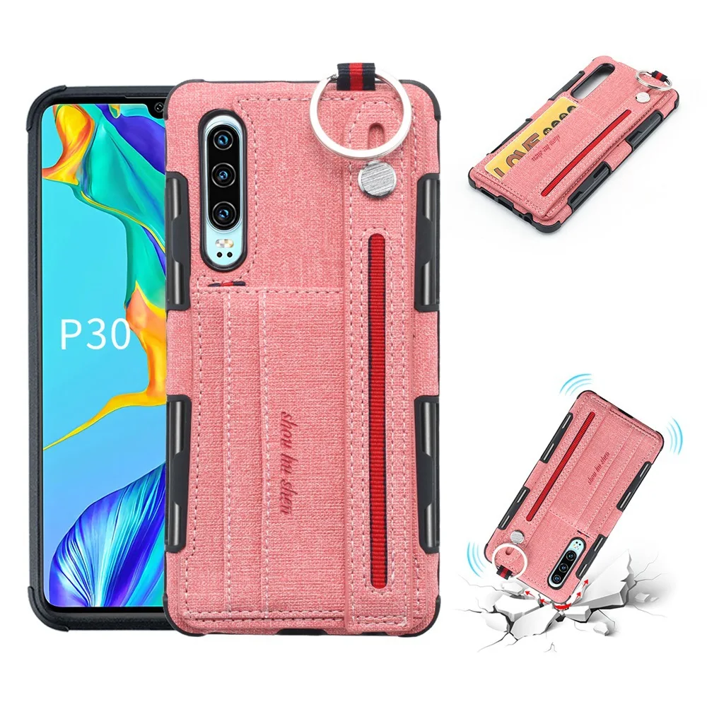 Новинка для huawei P30 P30PRO P30lite P Smart P20 Lite Y6 2019 Y7 Y9 шнурок браслет кожа карты Чехол Honor 7A