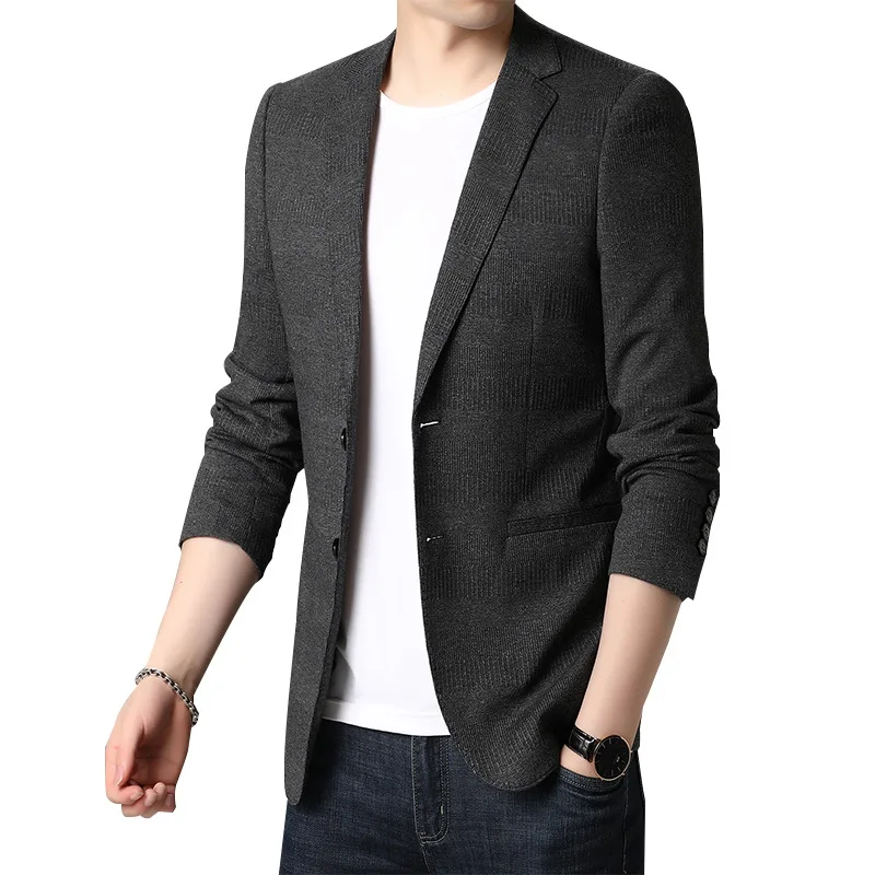 

Fall new leisure suit men's single coat jacket youth fashion trend slim suit