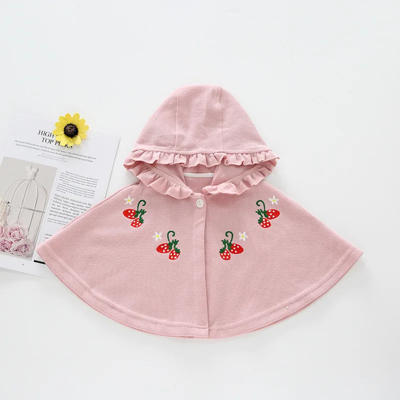 

Newborn Baby Clothes New Spring Autumn Hooded Girls Cute Cotton Coat For Infant Toddler Outerwear Cloak 0-3 Year