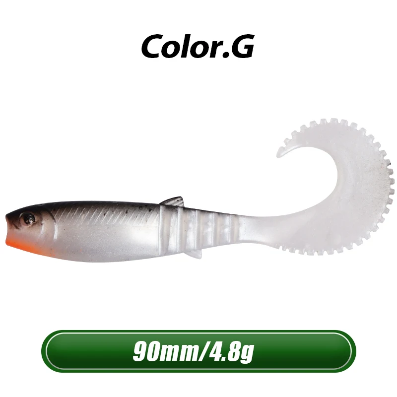 72G 10pcs 3.15in 3D Shad Swimbait для рыболовных приманок, подходит для всех видов буровых снастей, приманки, искусственные приманки - Цвет: 72G 10pcs