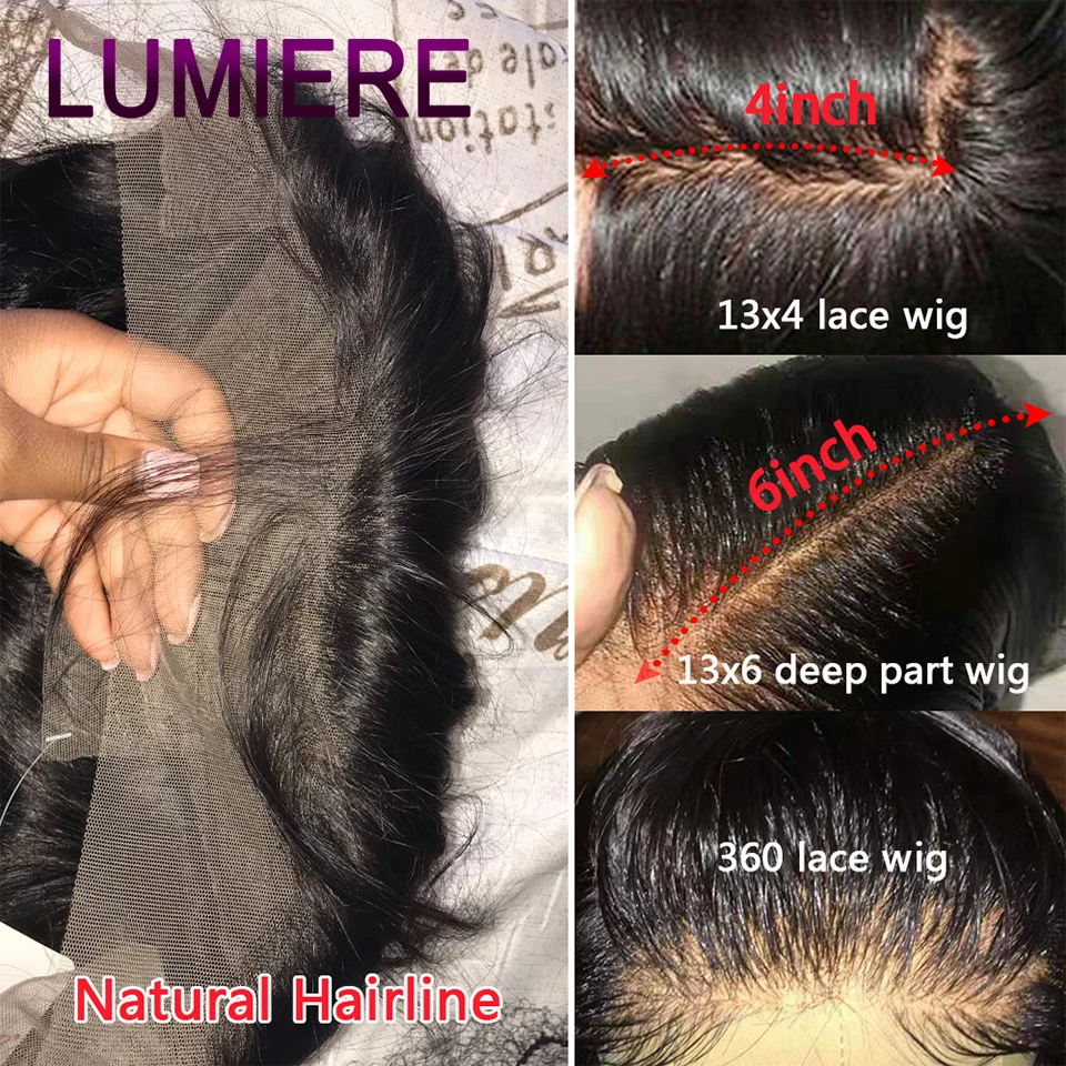 Парики с волнистыми прядями фронтальные человеческие волосы прелестные Lumiere Remy