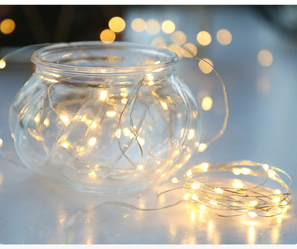 

Solar outdoor water color proof lamp flashing led copper wire lamp with garden garden decoration tree string light GARSCEN YORC