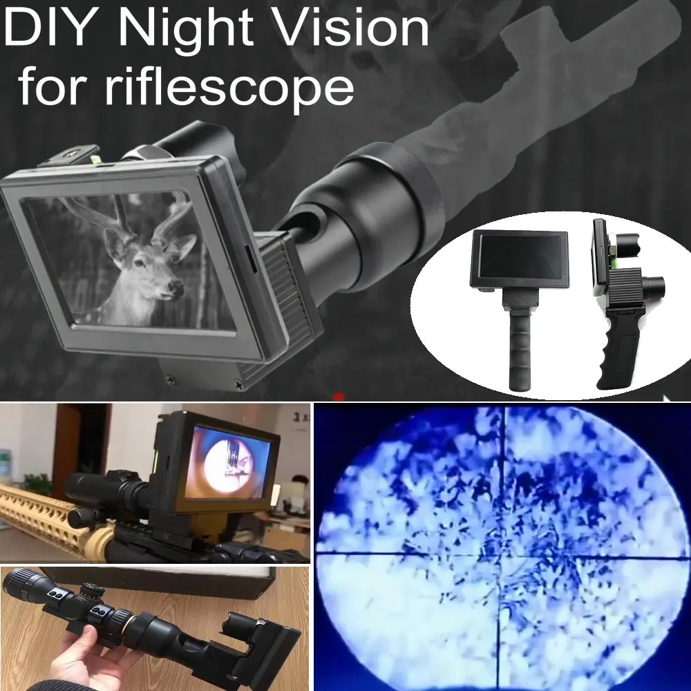 DIY ночное видение прицел NV Монокуляр 850nm инфракрасный ИК HD камера с разрешением и