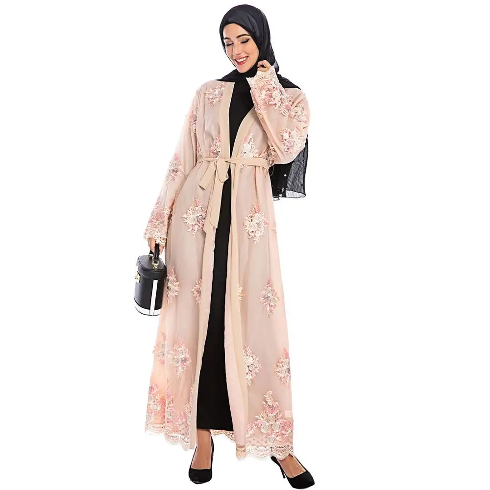 Новое поступление элегантное женское кимоно для Рамадана Abaya Robe Femme Дубай