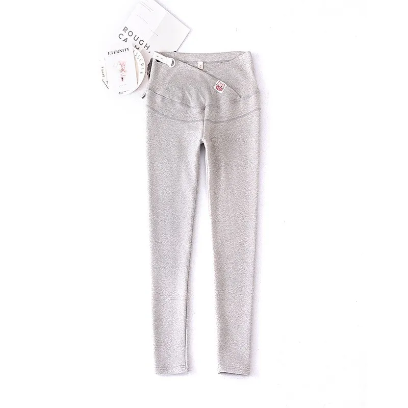 

95% Cotton V- Shaped Low Waist Pregnant Women Belly Tight Leggings Double Belly Lift Pregnant Women Spring And Autumn Tide Moms