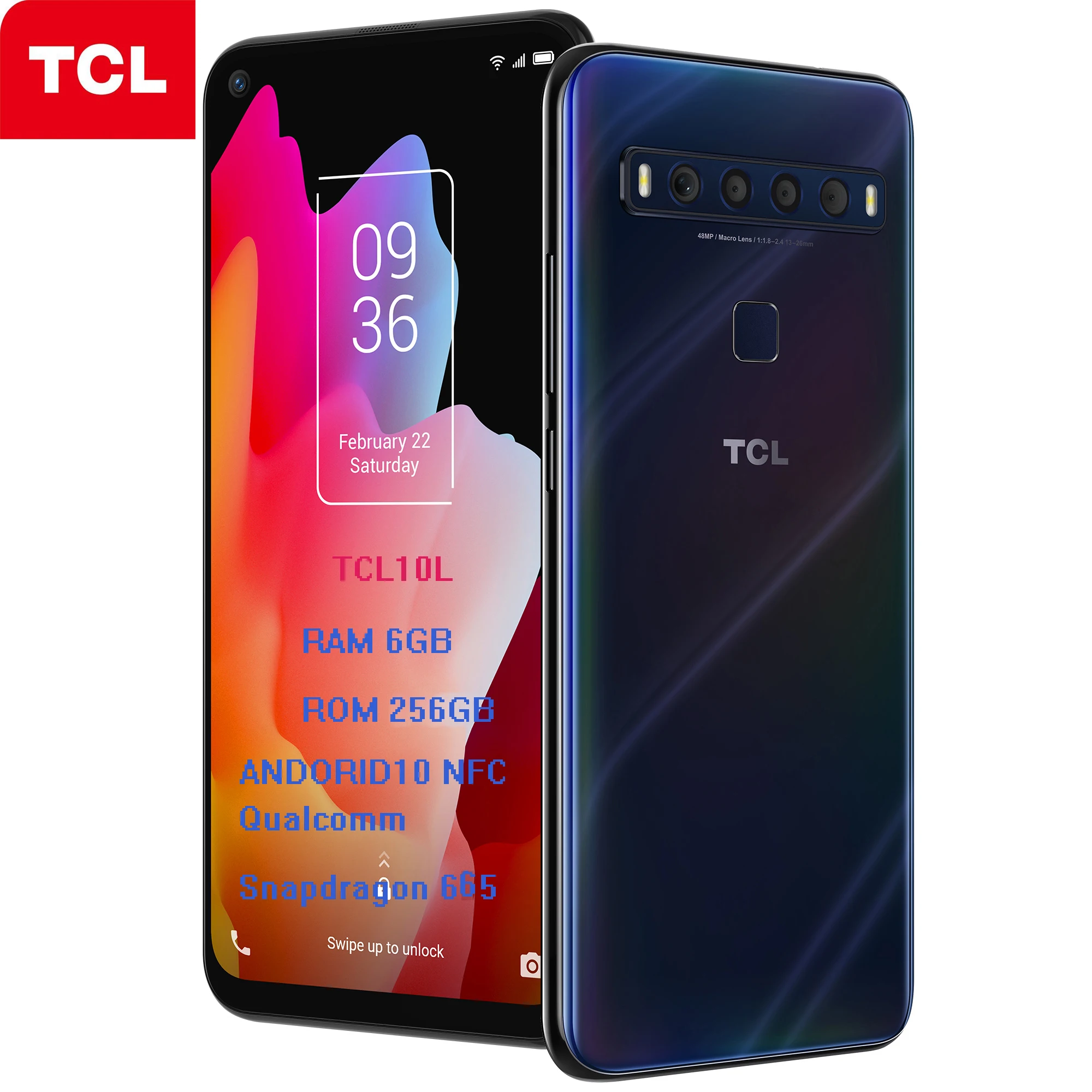 TCL 10L T1 Lite глобальная версия сотовые телефоны 48mp 6 ГБ Оперативная память 256
