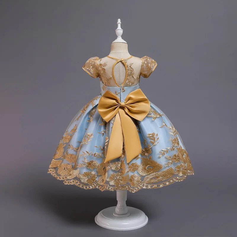 Детское платье для сцены принцессы девочек маленьких Вечерние Платья с