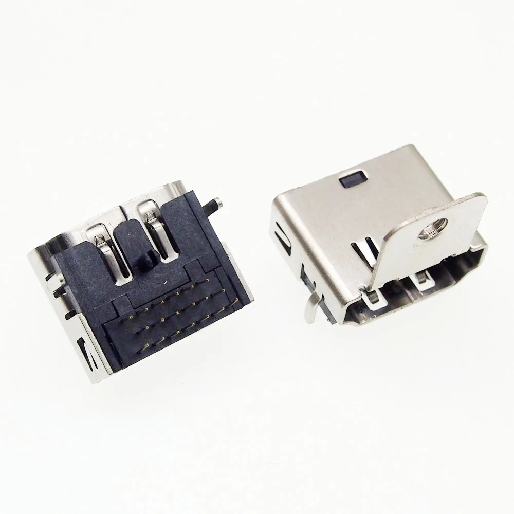 50 шт. высокое качество 19pin HDMI Jack гнездовой разъем 90 градусов три ряда pin с