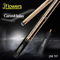 jflowers jsk 117 billiard one piece snooker cue north american ash wood shaft abalone shell inlay snooker cue with extension