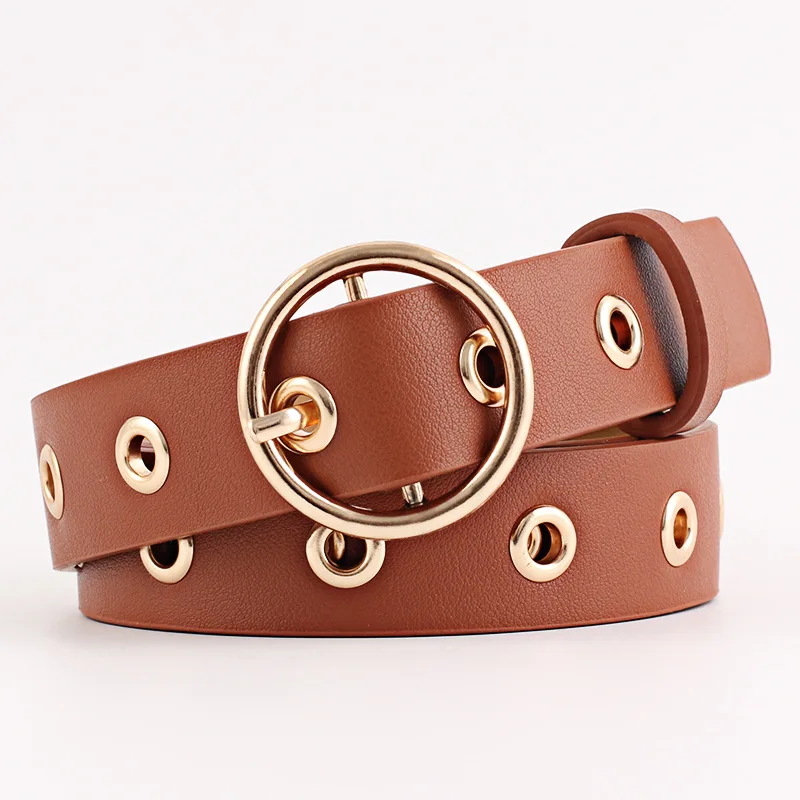 

105CM NEW Hot Fashion Women PU Belt Solid Color Metal Buckle Waistband Designer Student Wild Jeans Dress Long Waist Strap
