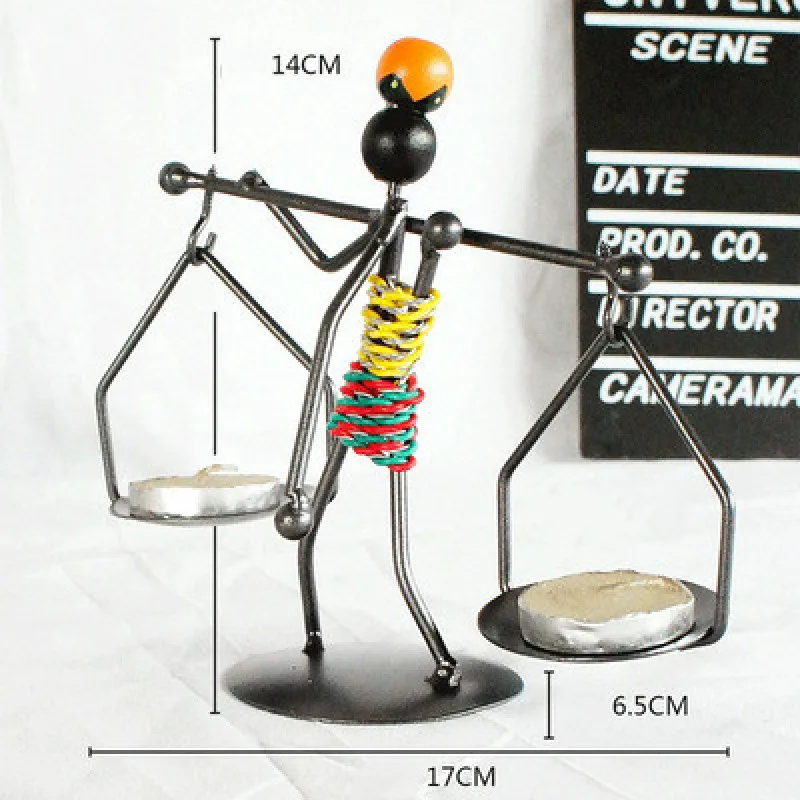 Подсвечник Железный человек в ретро-стиле украшение для креативного отдыха