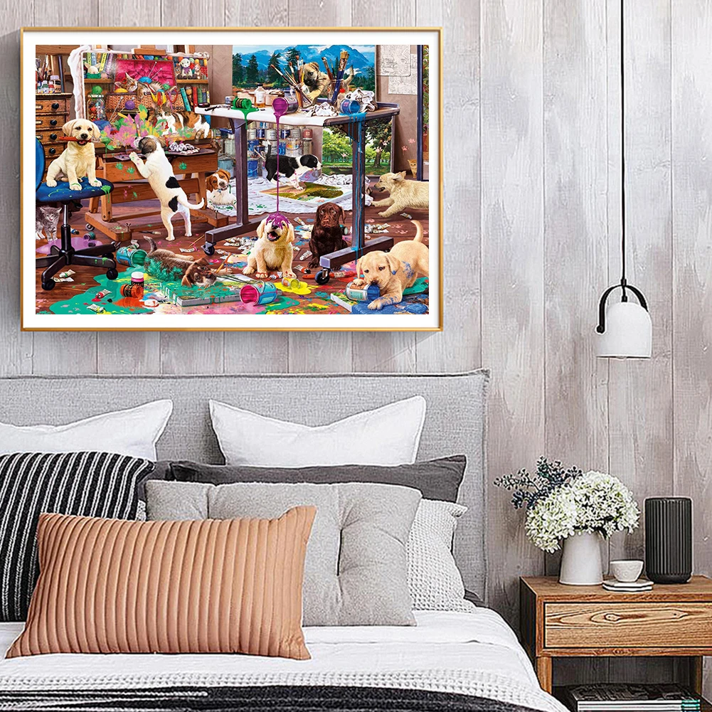 5D мозаичная картина с изображением животных полный дрель алмазов домашний декор