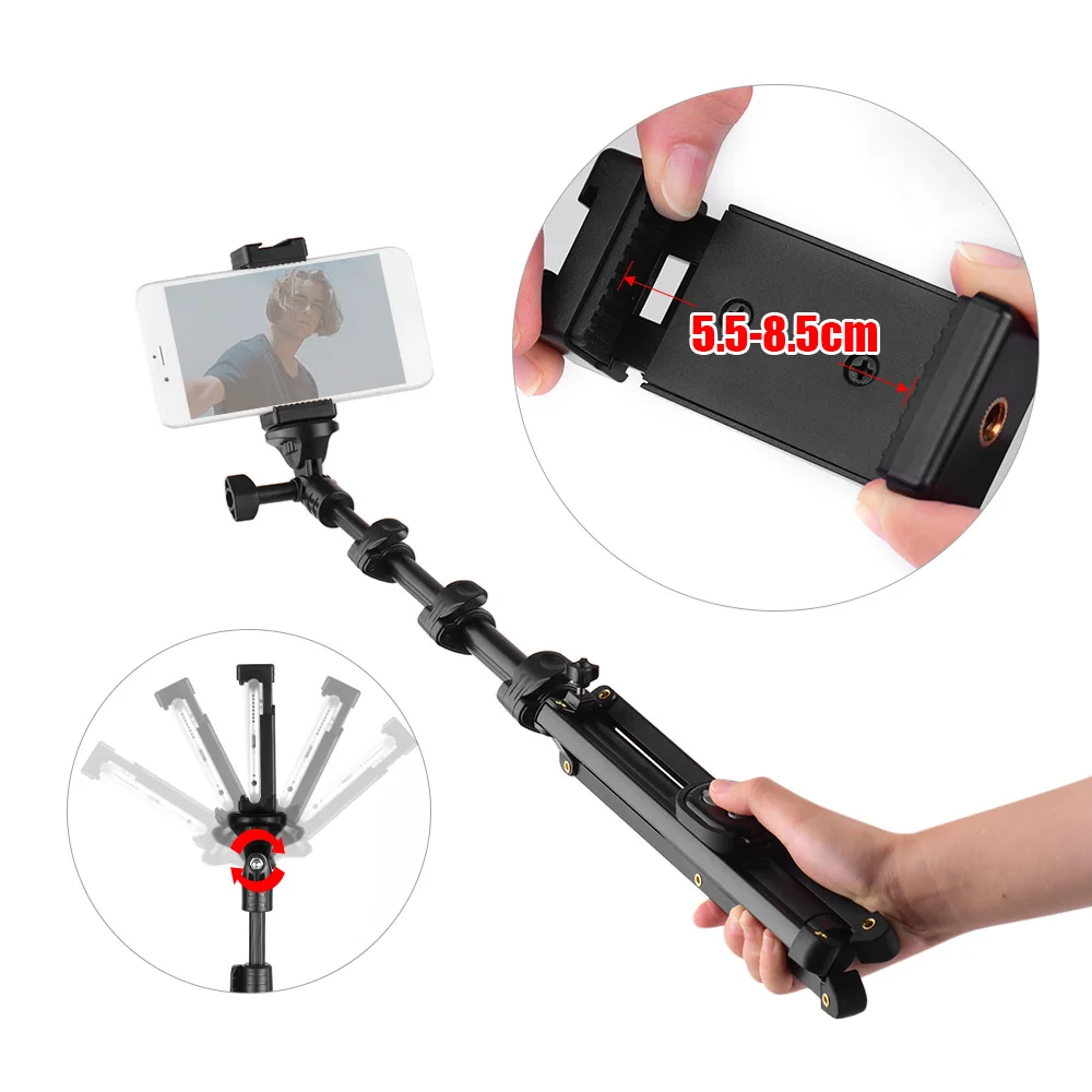2 в 1 Телефон Штатив монопод для селфи палка растяжимый высота Беспроводной