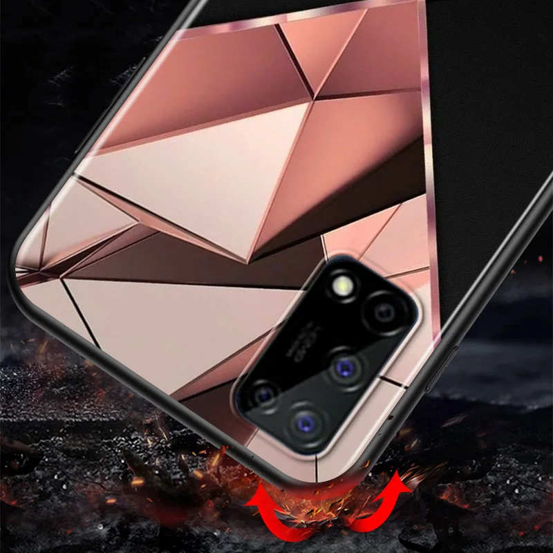 

Rose Gold Pink Glitter For Honor V30 30S 30i 30 View 20 V20 20E 20i 20S Lite Pro Plus 5G Phone Case