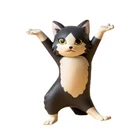 Новинка 2021, держатель для ручек в виде забавного кота, черная Очаровательная тяжелая атлетика, детская игрушка для взрослых, кукла, домашний декор, держатели для ручек в виде кошки, игрушки