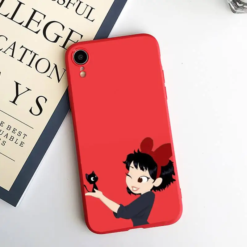 

Kiki's Delivery Service manga anime Phone Case Candy Color for iPhone 6 7 8 11 12 s mini pro X XS XR MAX Plus