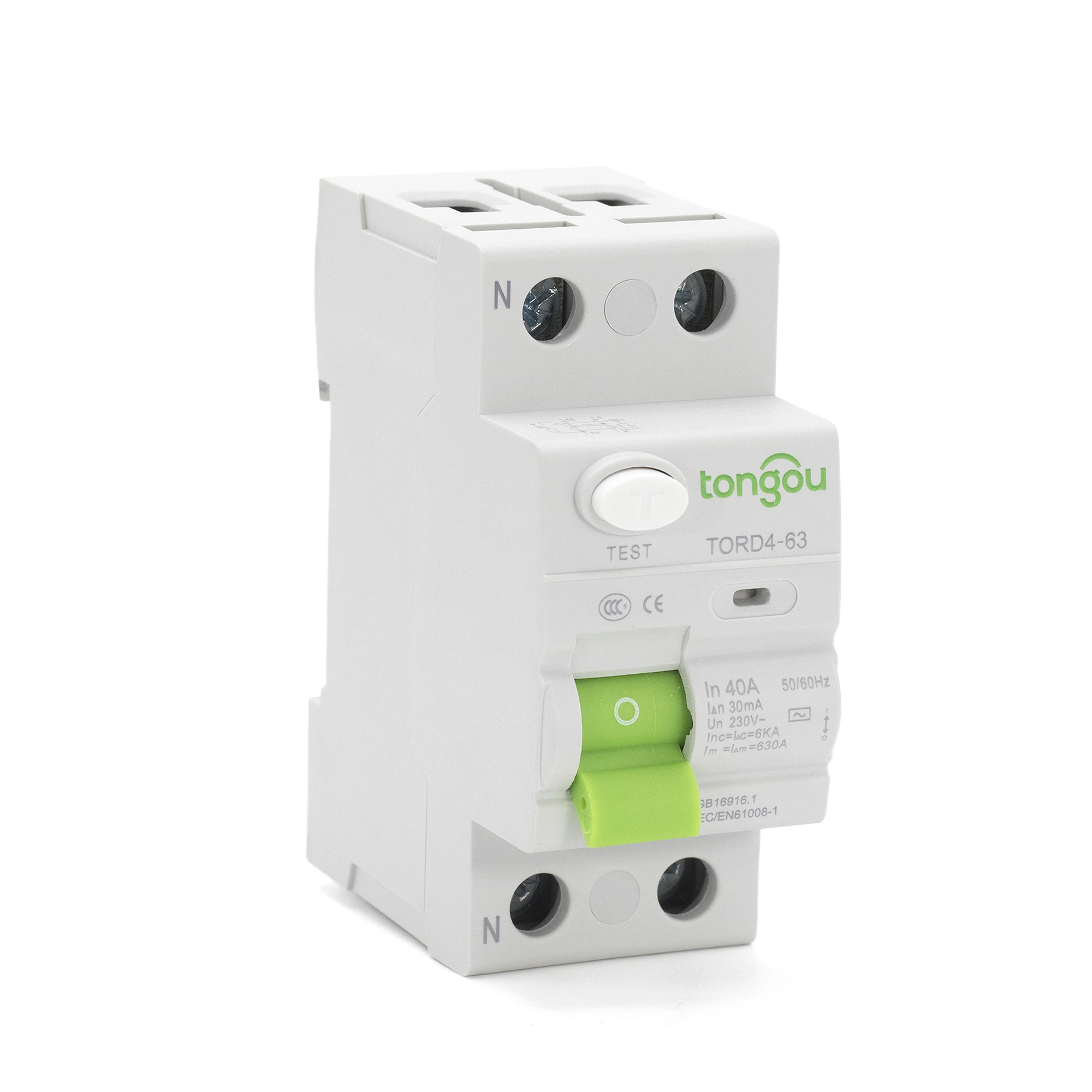 

2P 16A 6KA RCCB RCD Residual Current Circuit Breaker Differential Breaker Safety Switch 10mA 30mA 110V 230V