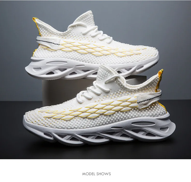 Дышащая Спортивная обувь для ходьбы flyknit; модные мужские кроссовки; Уличная обувь без шнуровки; Качественная спортивная обувь для студентов; Мужская обувь; DY66