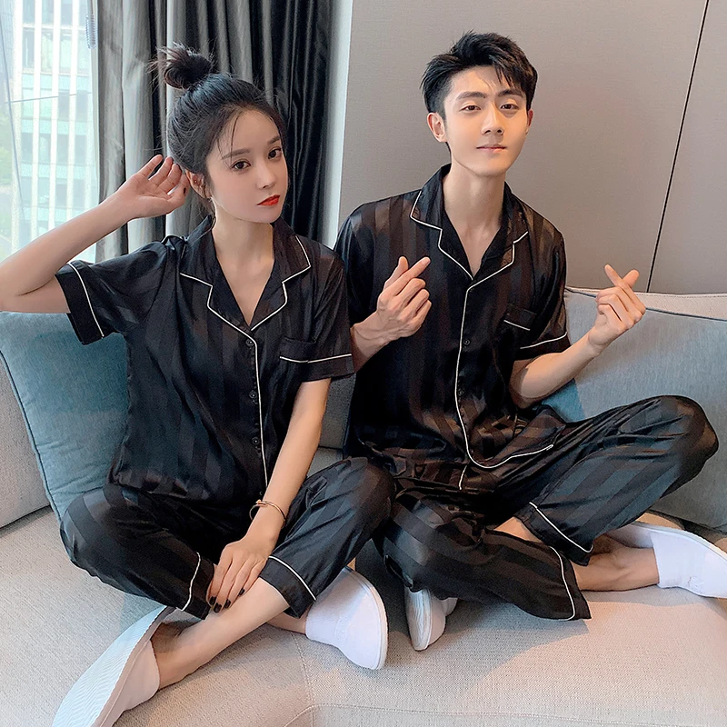 Ночная рубашка размера плюс для мужчин и женщин сексуальная пижама летняя Пижама