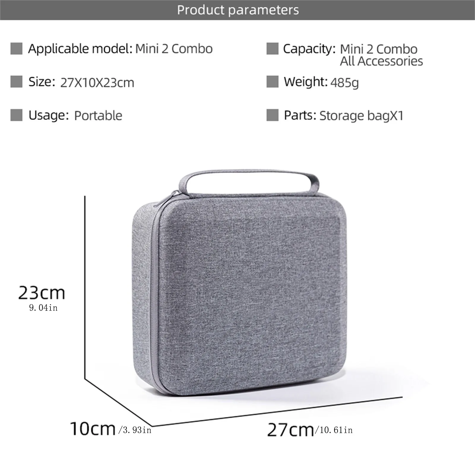 

Carrying Storage Case Waterproof Handbag Backpack For DJI Mavic Mini 2 Combo Bag