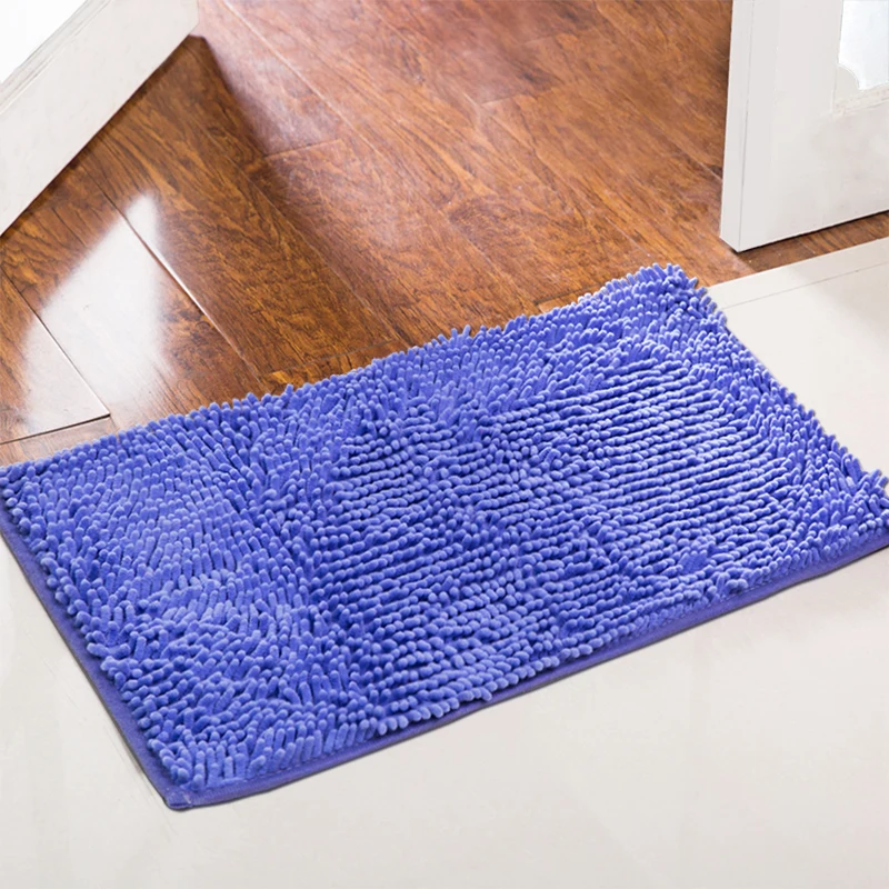 Коврик придверный нескользящий шенилл впитывающий воду | Дом и сад