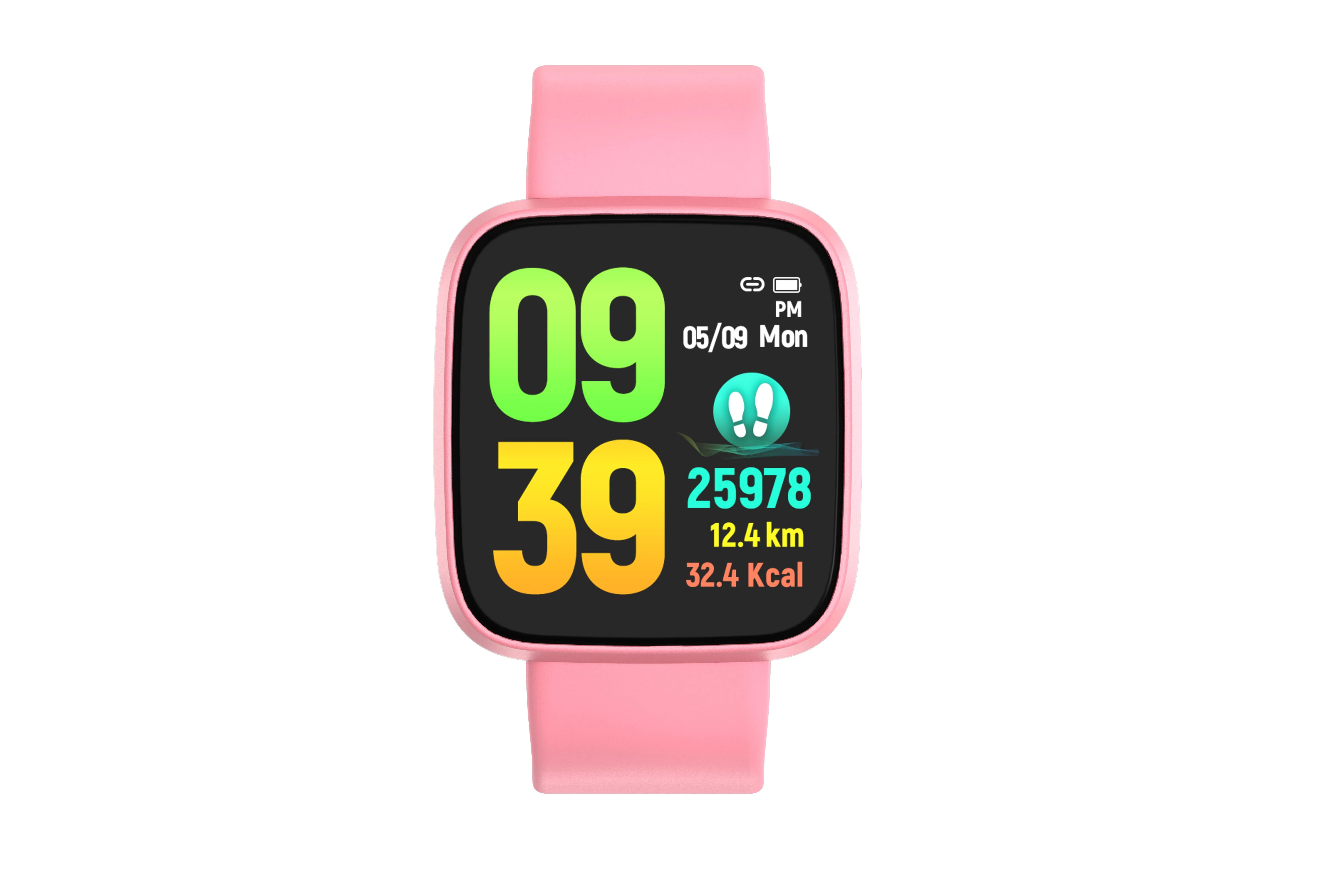 

2021 new product color screen B9 smart bracelet heart rate and blood pressure information push health monitoring smart watch