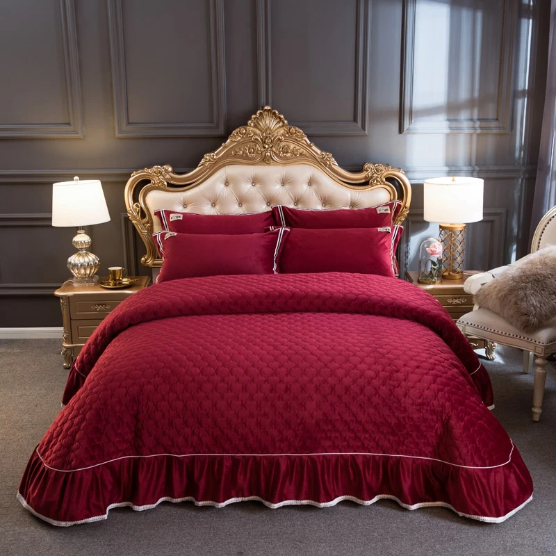 Новые роскошные мягкие фланелевые флисовые покрывала красного серого