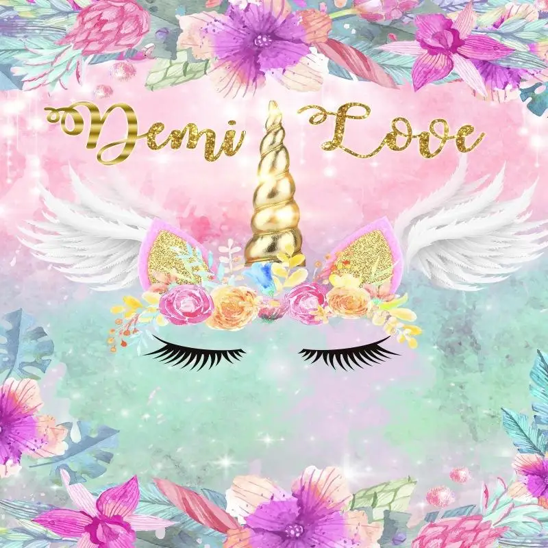 Мульти-Стиль Радуга Единорог с мультипликационным принтом на день рождения