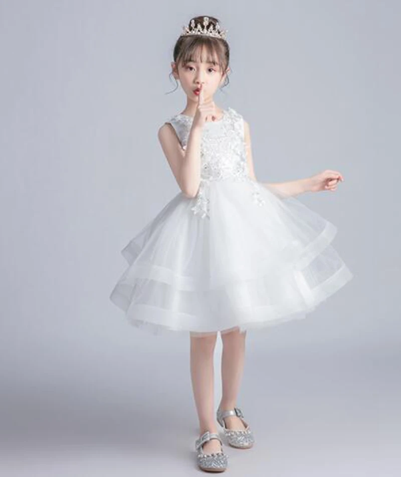 

2021 New Summer Girls' Dress Casual Sleeveless Party Princess Dress Children'S Baby Kids Girls Clothing