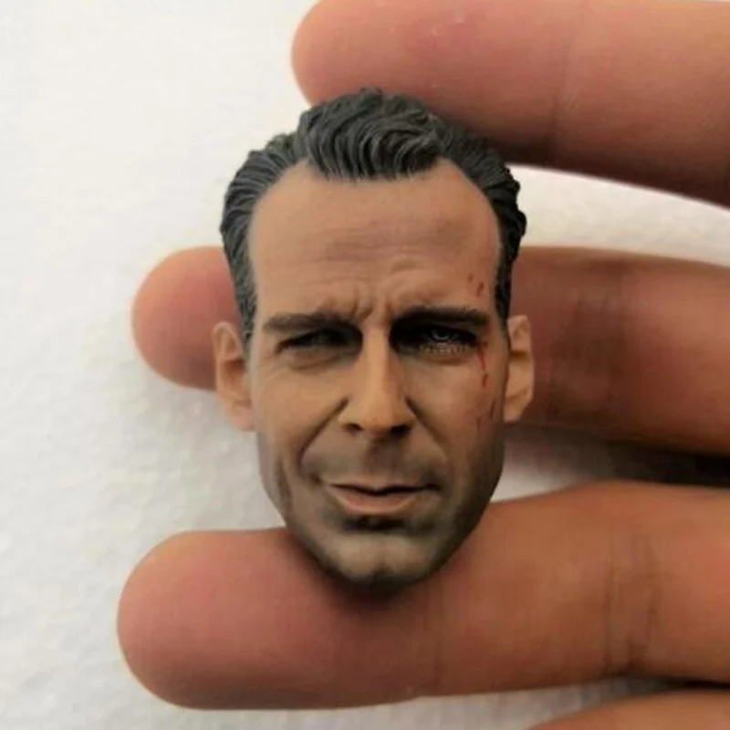 Масштаб 1/6 голова Брюса Виллиса модель резьба на 12 дюймов экшн-фигурка сделай сам