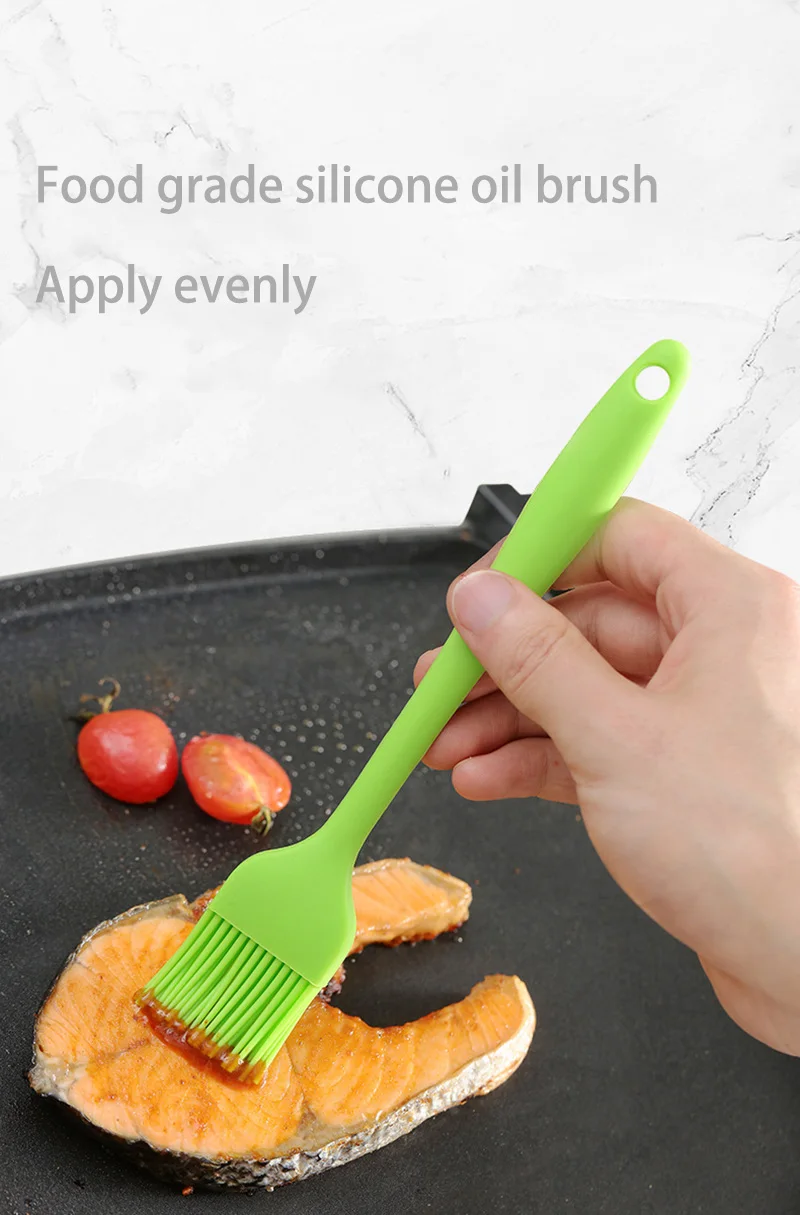 

Silicone Brush Large Barbecue BBQ Brush Oil Brush Kitchenware Set Outdoor Kitchen Camping Accessories Portable Oil Brush