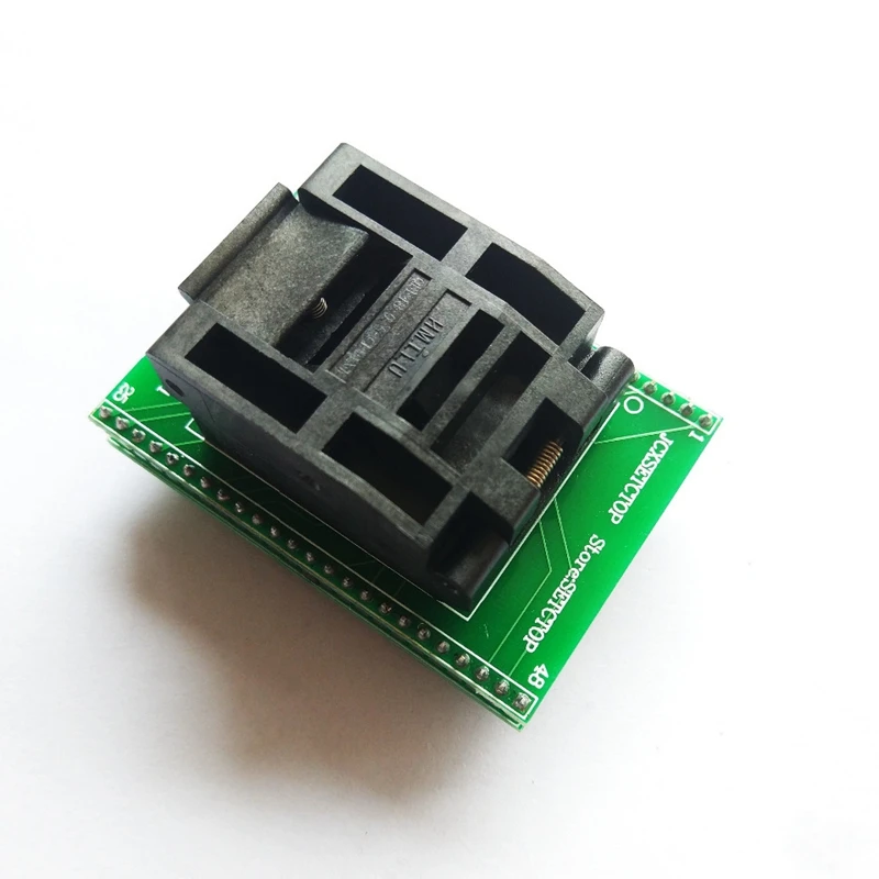 Tqfp48 Qfp48 To Dip48 0.5Mm Pitch Lqfp48 Programming Adapter Mcu Test Ic Socket Programmer | Электроника