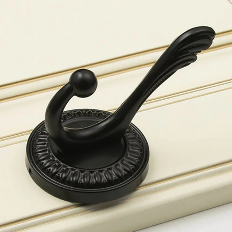 Европейский классический резной настенный крючок античная бронза гардеробная