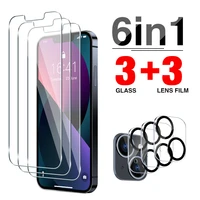 3pack with camera lens protective 9h premium tempered glass screen film for apple iphone 13 12 11 pro max screen protector